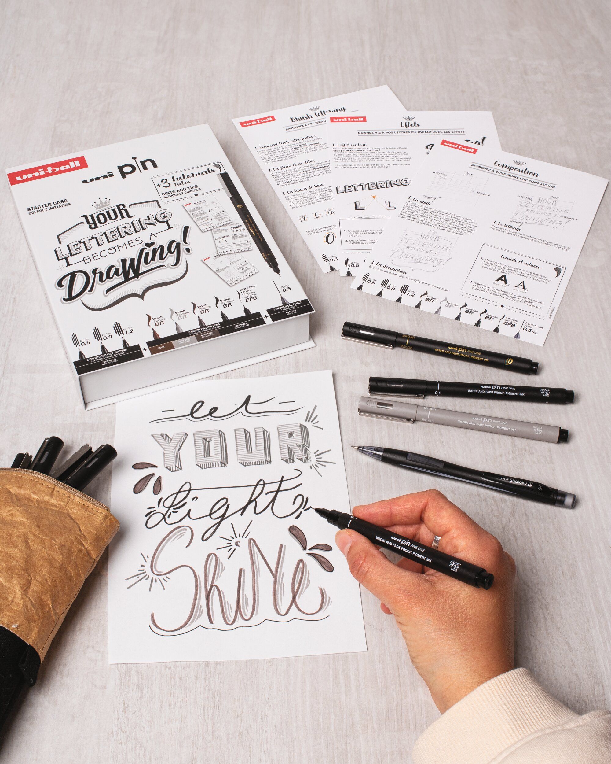 KIT PER DISEGNO LETTERING